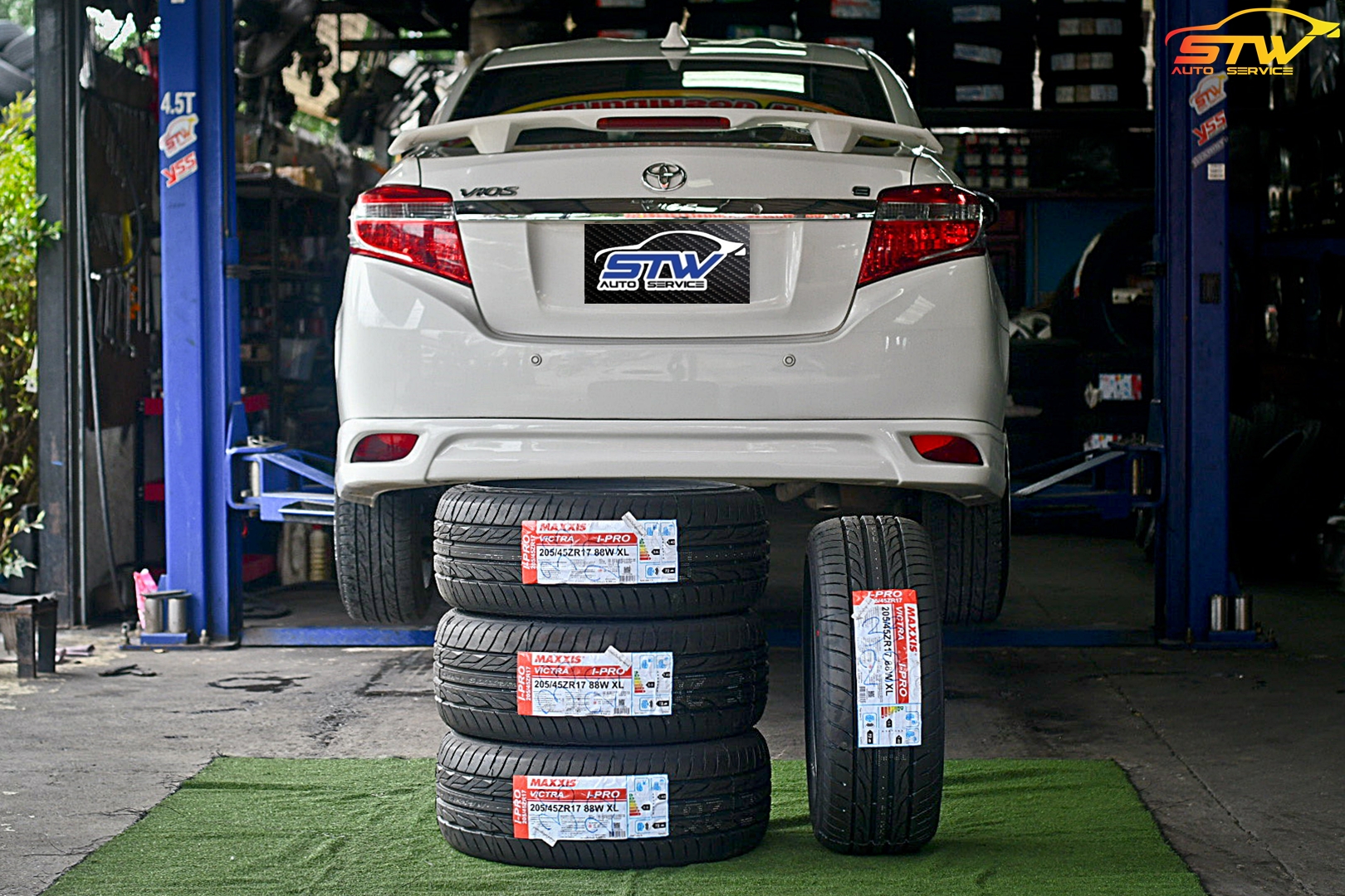 เปลี่ยนยาง TOYOTA VIOS MAXXIS I-PRO 205/45R17 88W