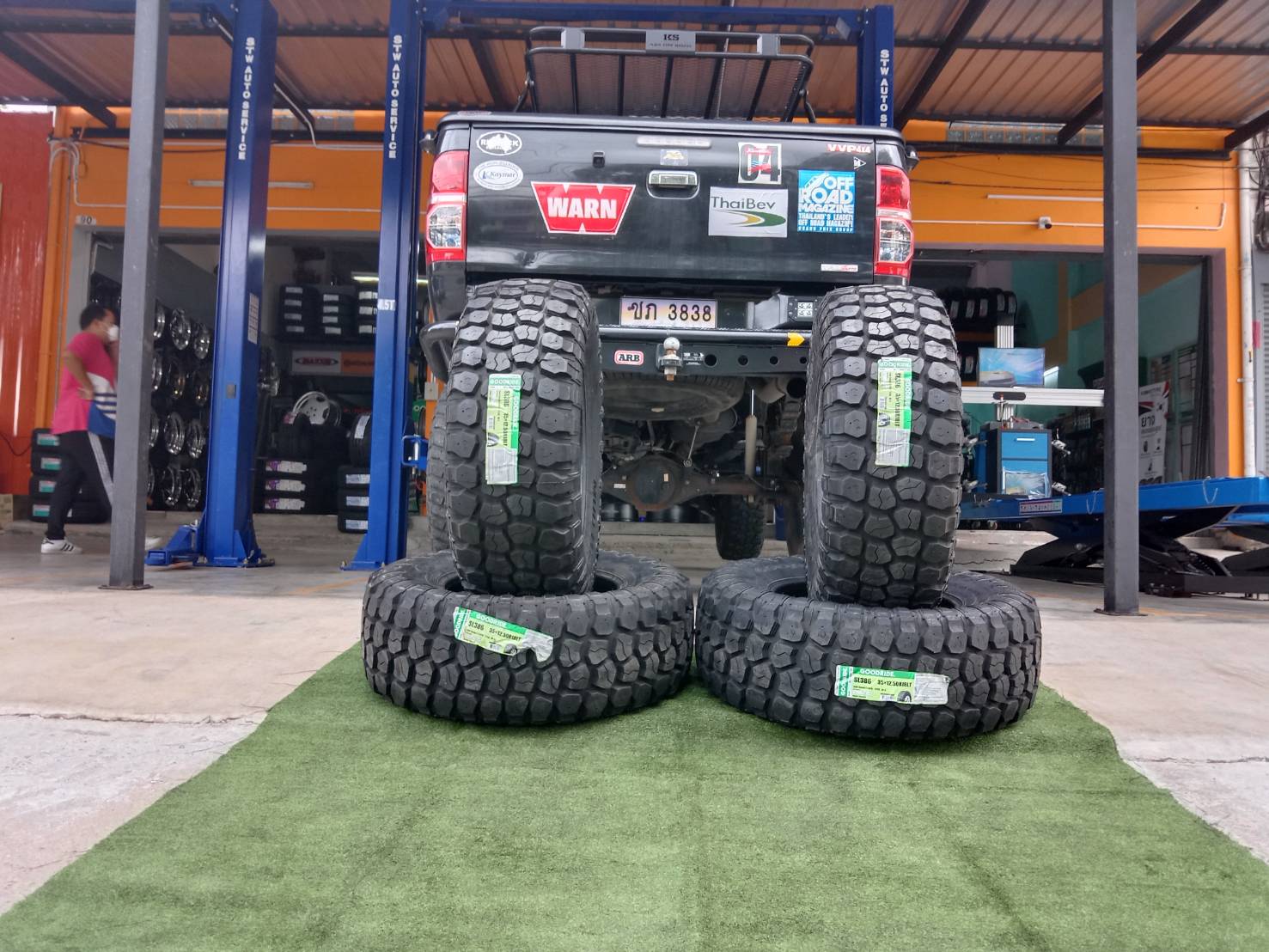 ยางใหม่ GOODRIDE SL386 35x12.5R18 ปี19=4เส้น