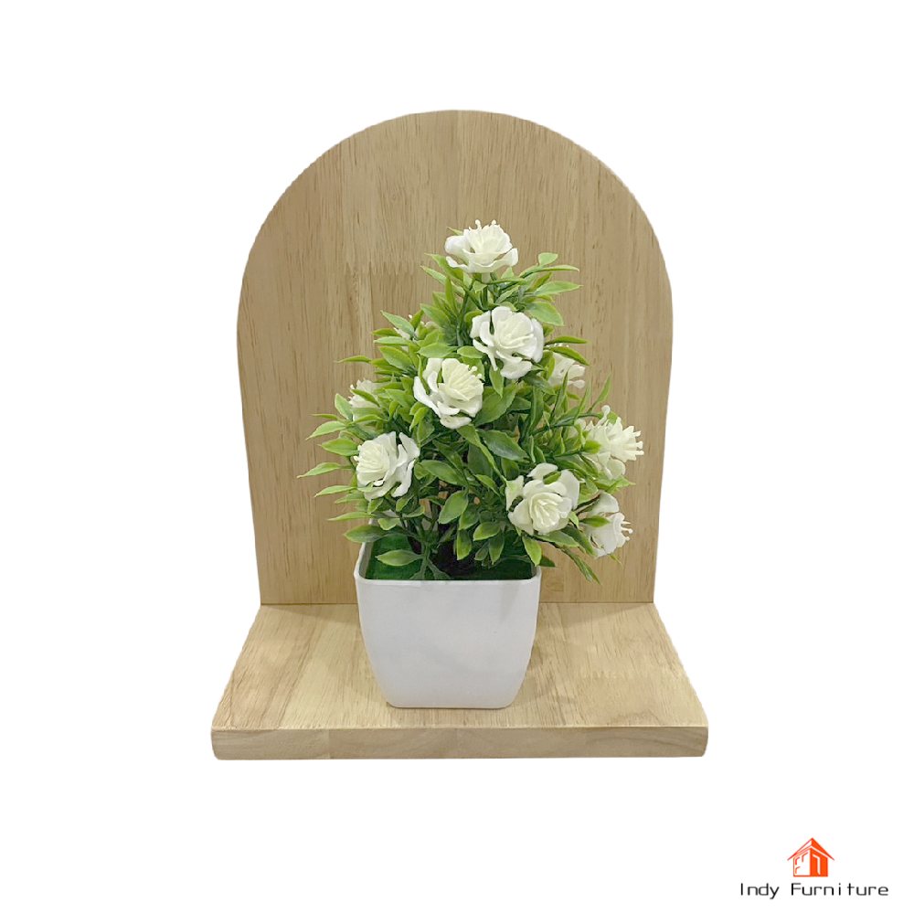 ชั้นแขวนอเนกประสงค์ ไม้ยางพารา รุ่น Shelf-01 สีธรรมชาติ