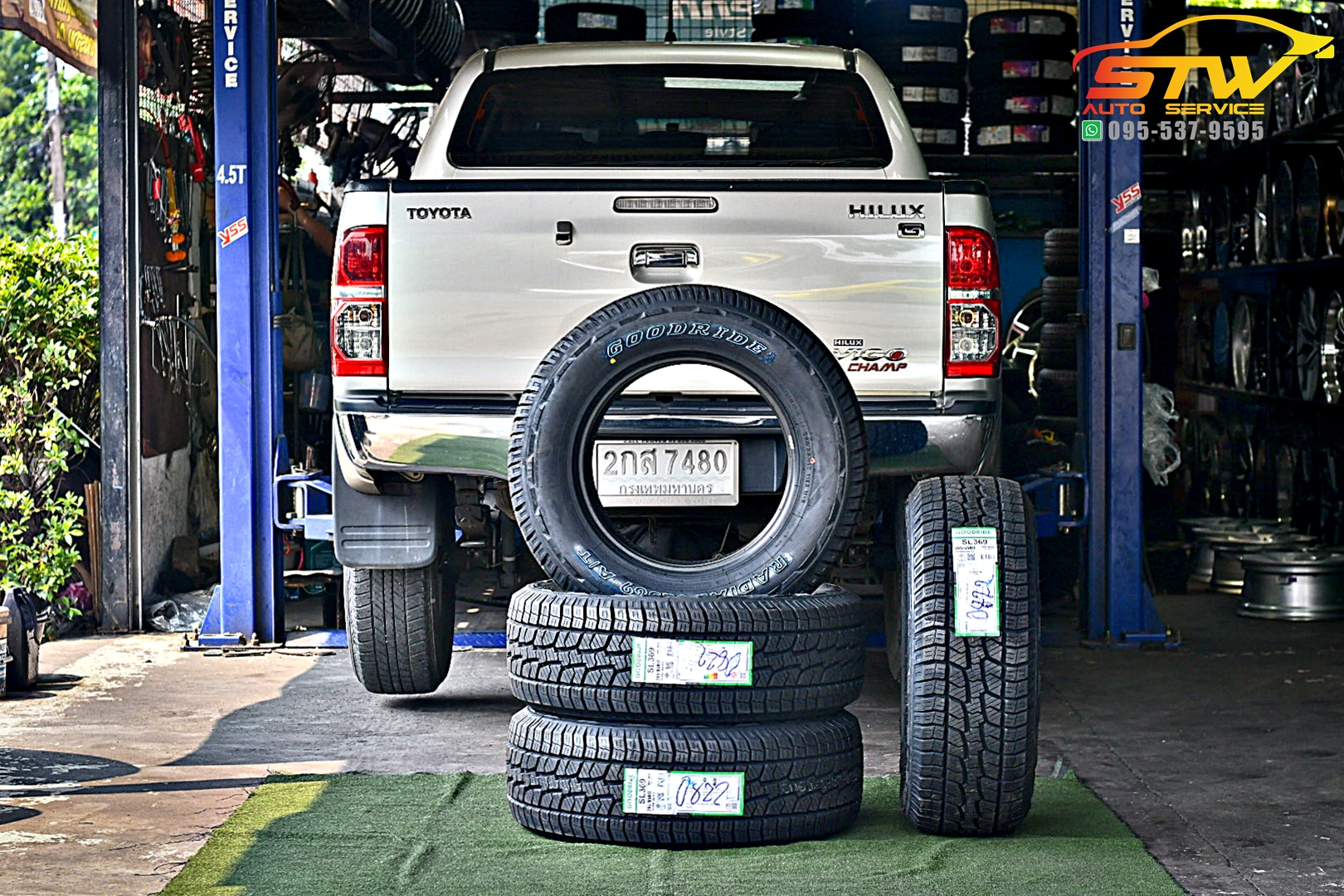 เปลี่ยนยาง TOYOTA PRERUNNER GOODRIDE RADIAL SL369 AT 265/65R17