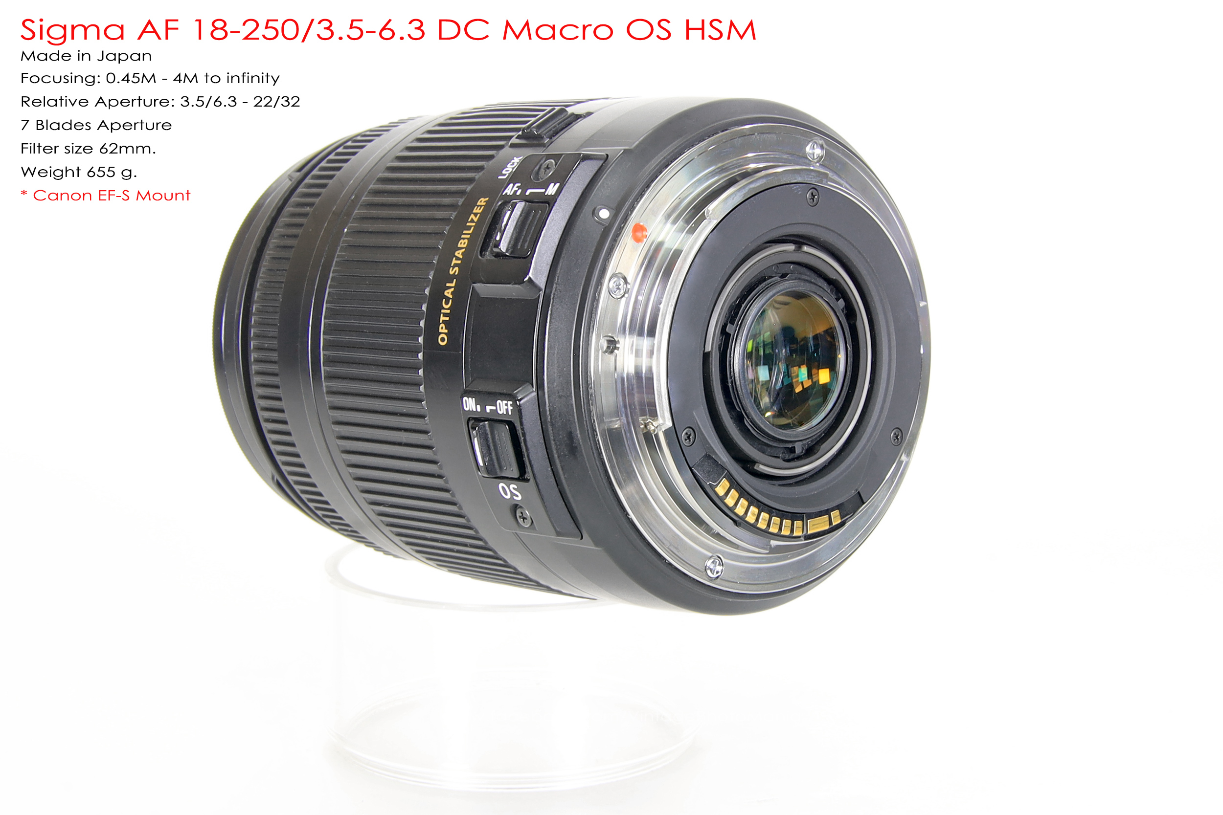 Sigma AF 18-250/3.5-6.3 DC OS HSM *Canon EF-S Mount เลนส์อเนกประสงค์ตัวเล็กซูมได้ 14 เท่ามีกันสั่น