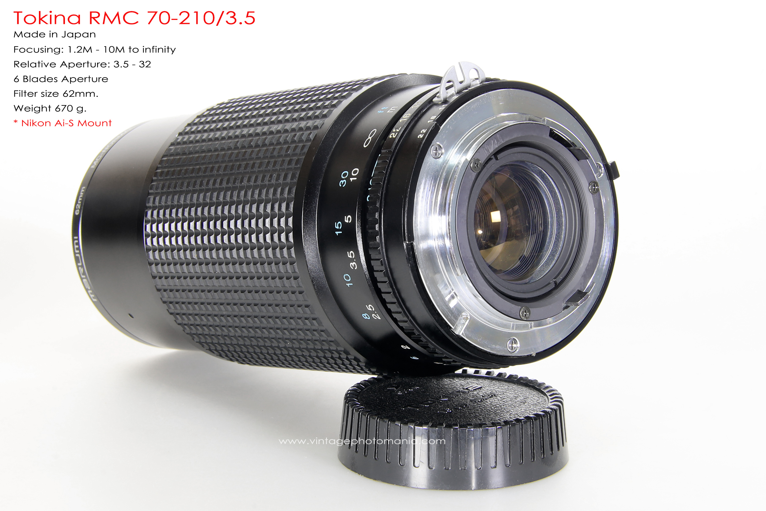 Tokina RMC 70-210/3.5 *Nikon Ai-S Mount เลนส์ไวแสงคมๆโบเก้สวย