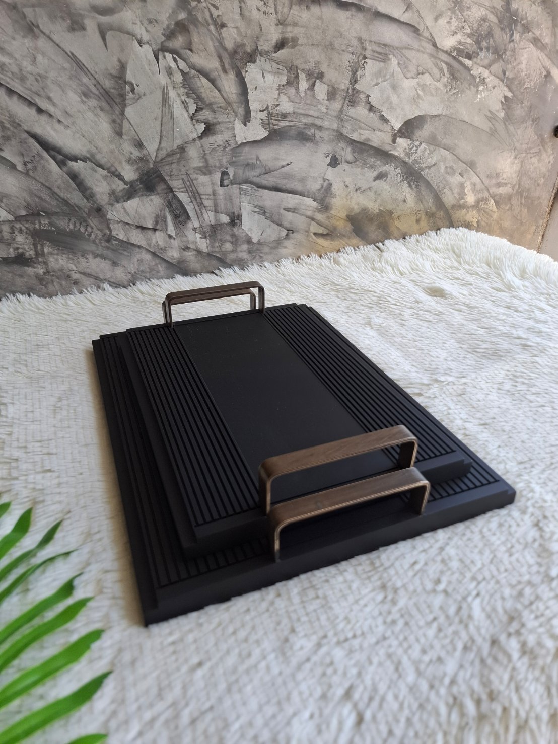 ถาดไม้สัก