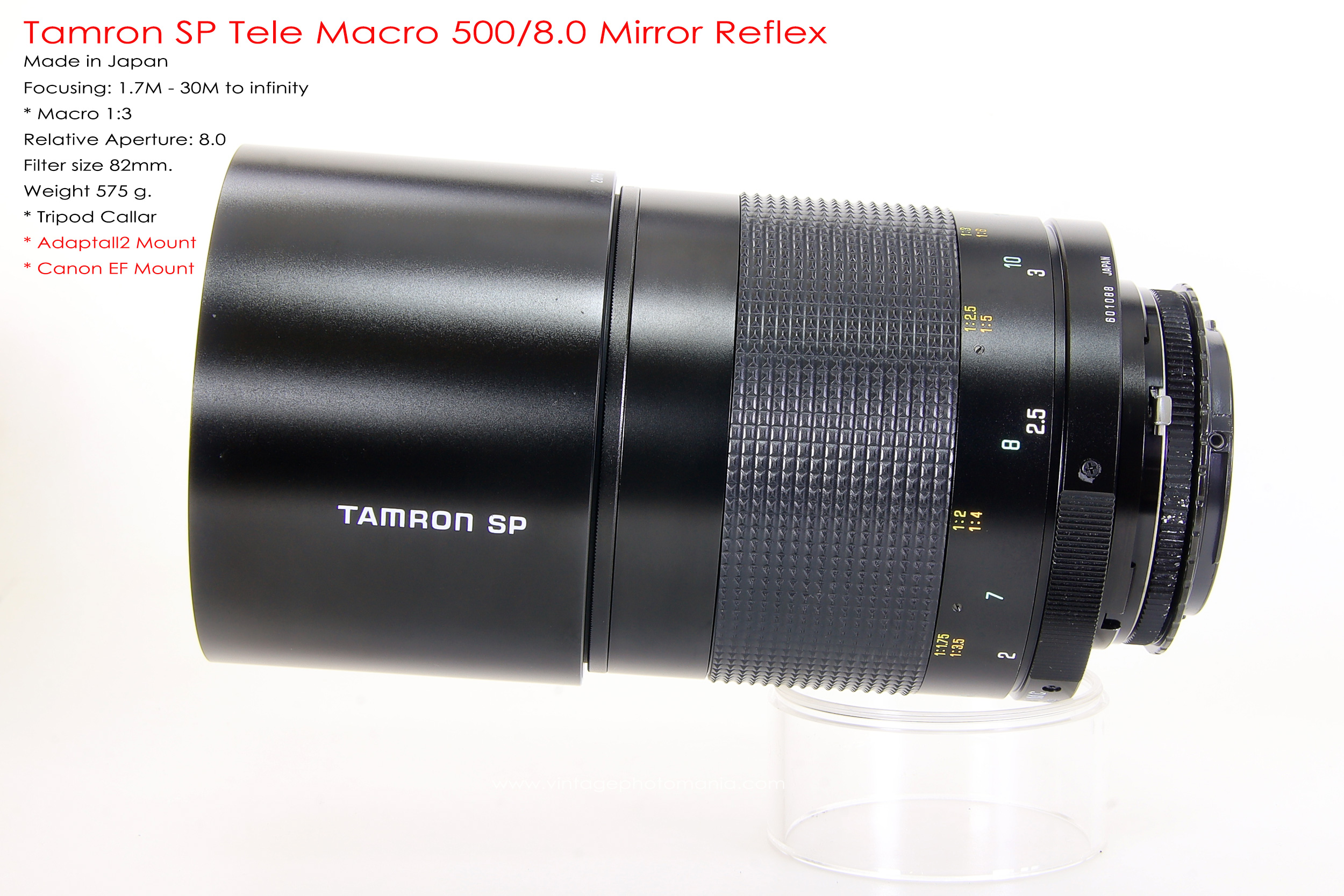 Tamron SP 500/8.0 Mirror Reflex Macro *Canon EF Mount เลนส์ถ่ายไกลสุดๆโบเก้โดนัท
