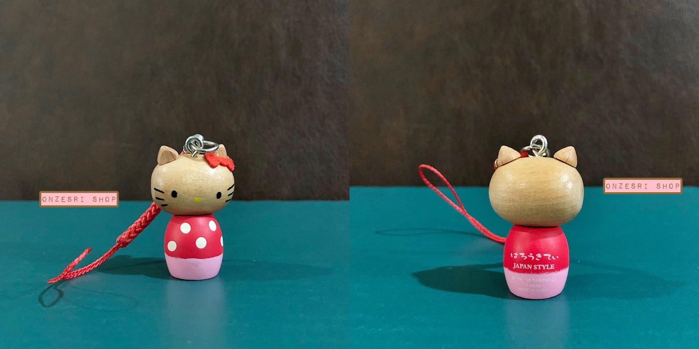 ที่ห้อยมือถือ Hello Kitty Kokeshi Japan Style (Limited Japan) สามารถทำเป็นพวงกุญแจได้ มี 6 แบบให้เลือก
