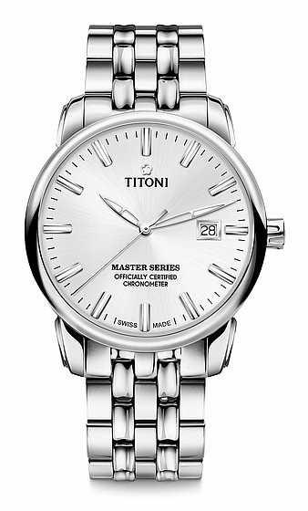 TITONI MASTER SERIES รุ่น 83188 S-575 (หน้าปัดขาว) ประกันศูนย์ไทย