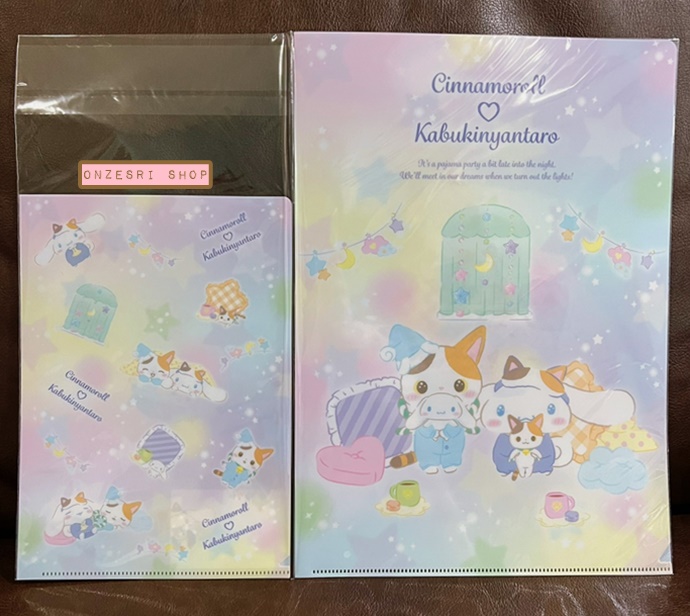 Set แฟ้ม A4 & A5 Cinnamoroll x Kabuki Nyantaro (Sanrio Japan Limited)