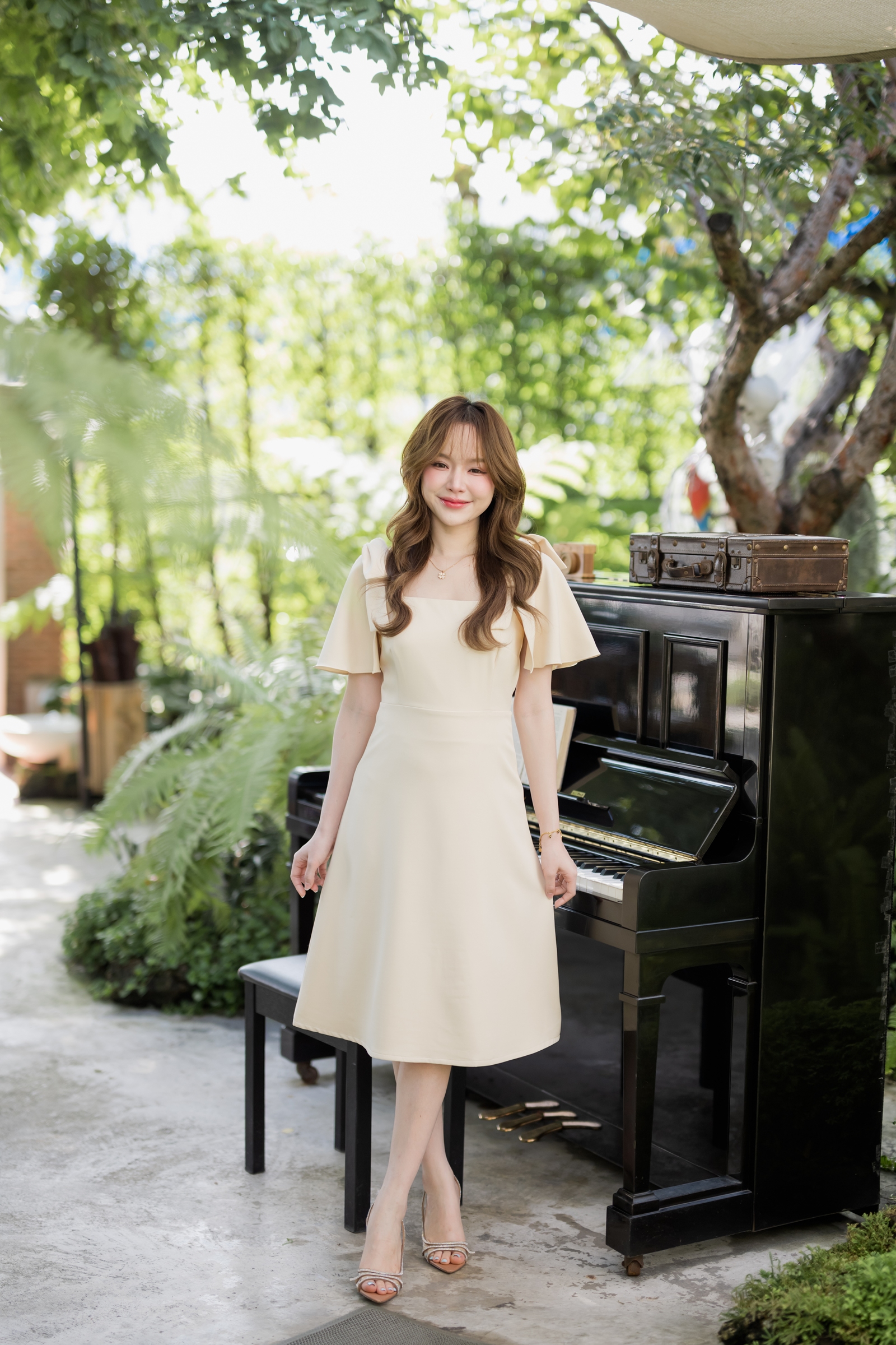 Bellette Bow Shoulder Dress