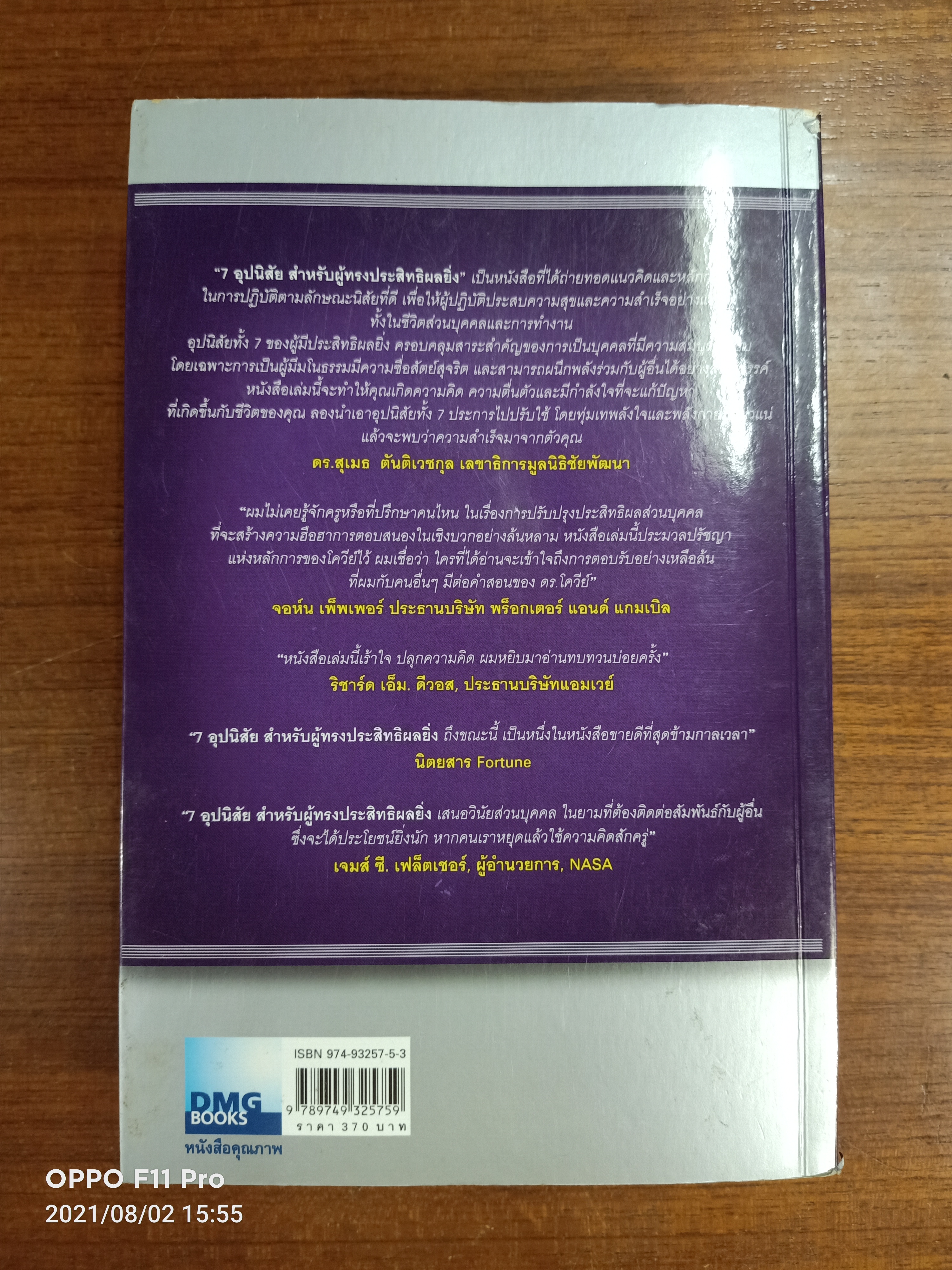 7อุปนิสัย สำหรับผู้ทรงประสิทธิผลยิ่ง / แปล นพดล เวชสวัสดิ์-ดนัย จันทร์เจ้าฉาย บรรราธิการ