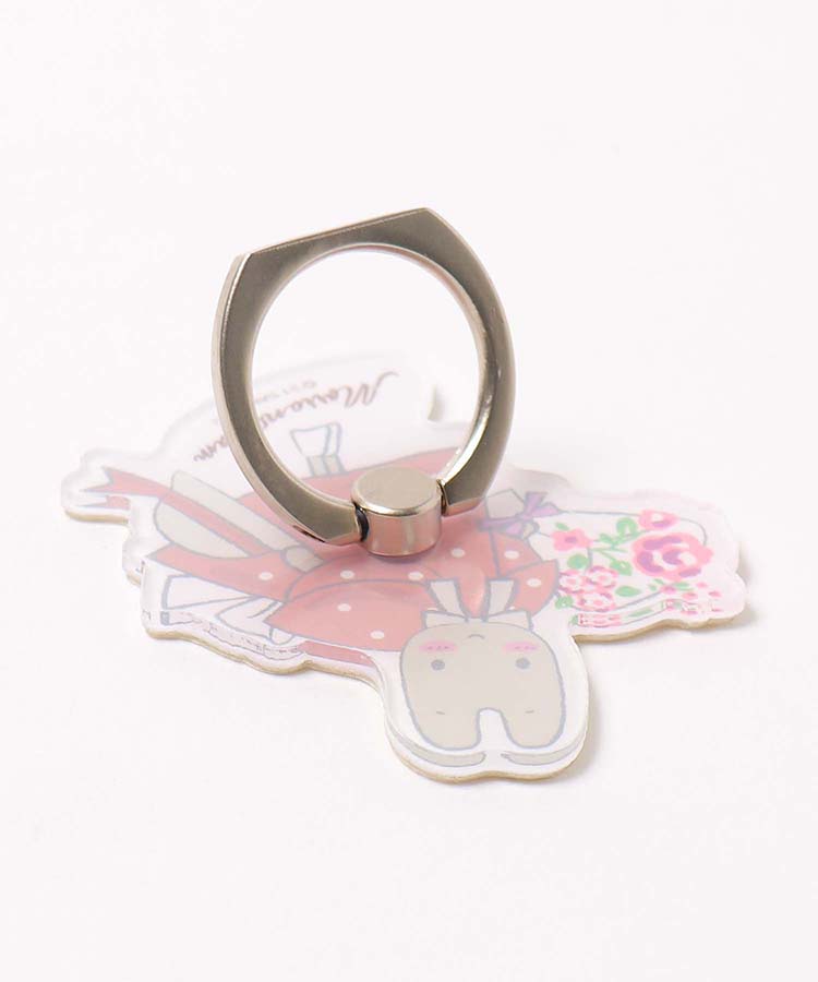 แหวนติดโทรศัพท์มือถือ Marron Cream x Bleu Bleuet (Limited) Retro Collection แบบสีแดง ขนาด 6 x 6 ซม. มีเฉพาะที่ร้าน Bleu Bleuet ที่ญี่ปุ่นเท่านั้น