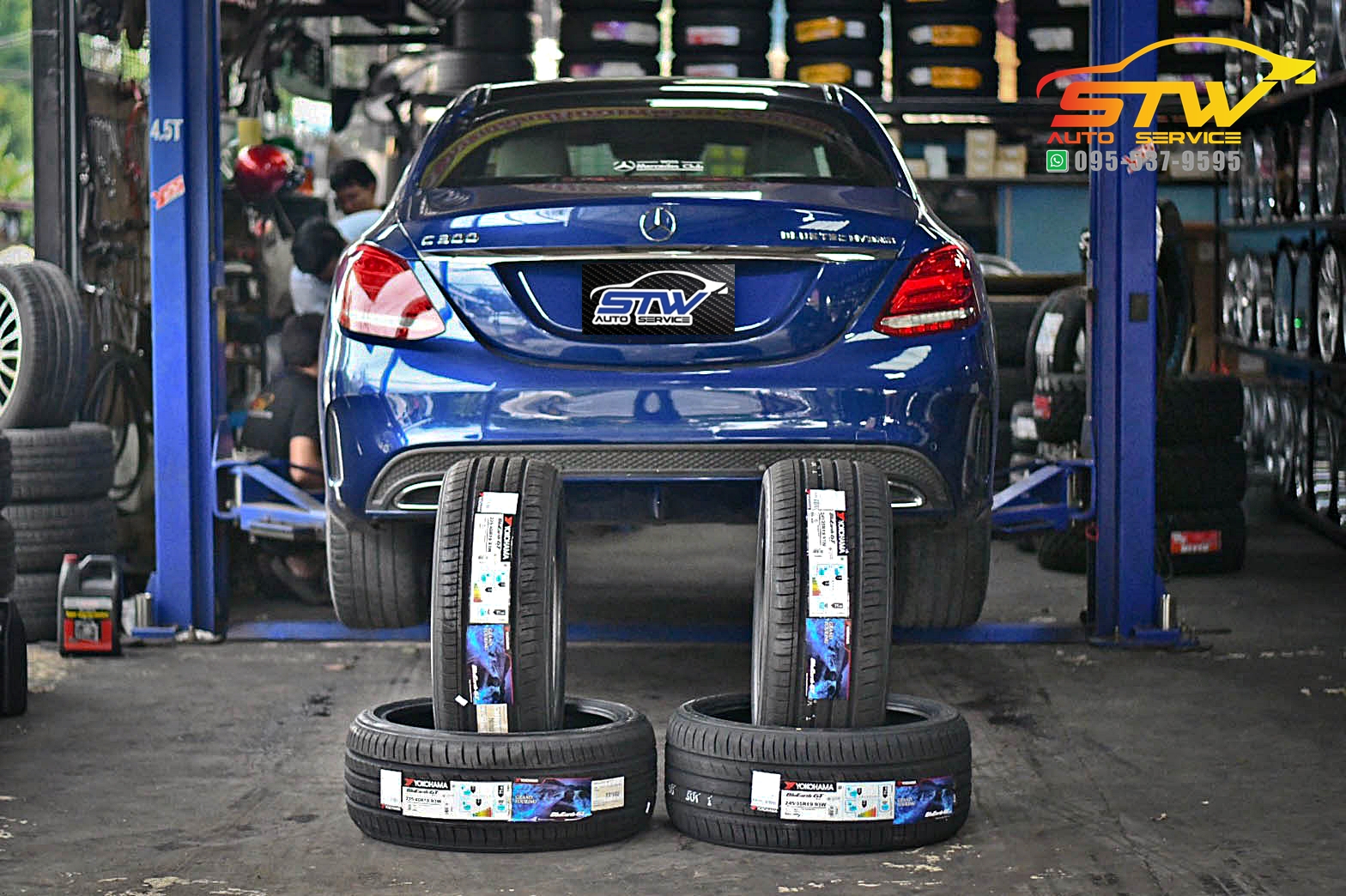 ยางใหม่ YOKOHAMA BluEarth-GT AE51 225/40R19 245/35R19