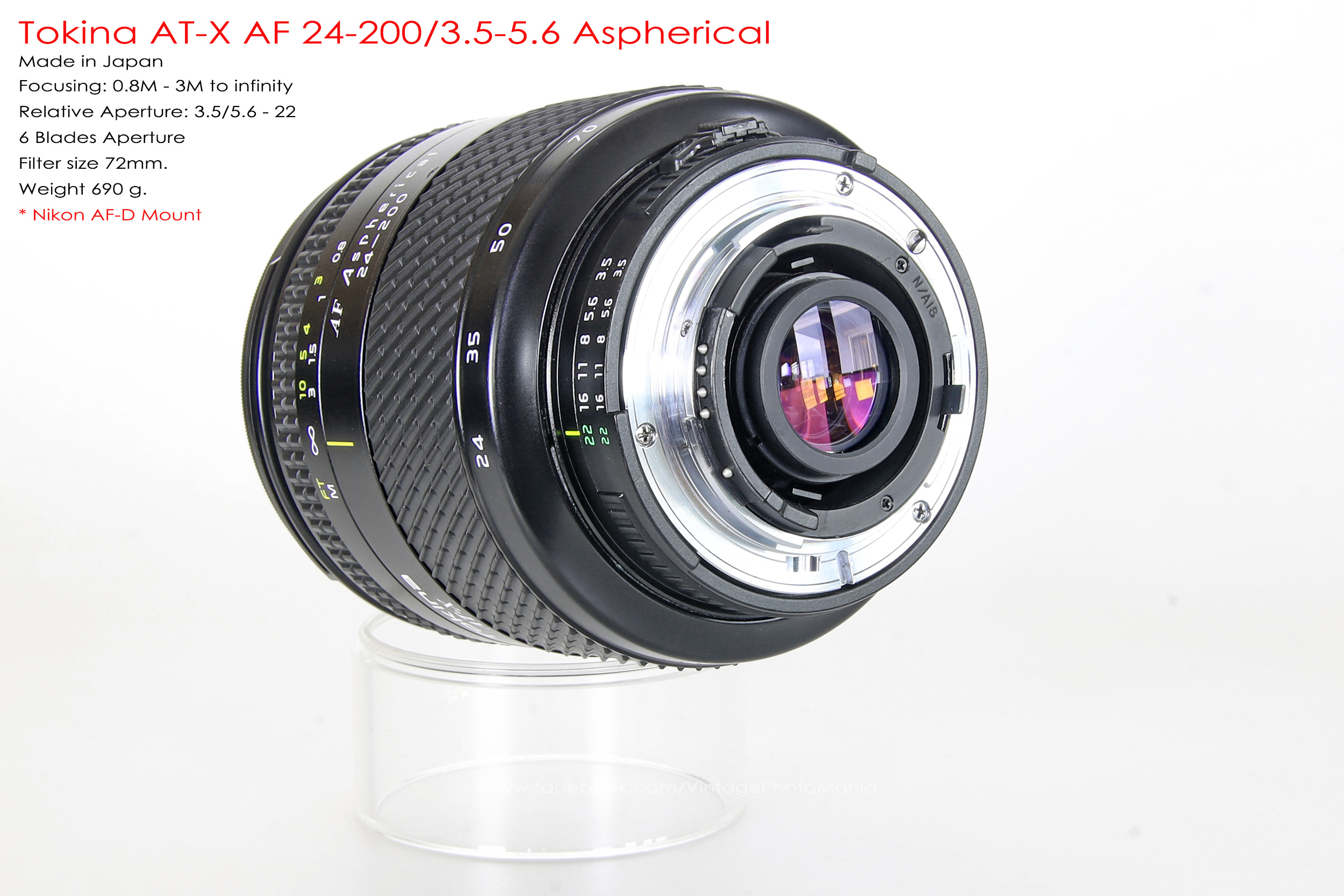 Tokina AT-X AF 24-200/3.5-5.6 Aspherical[IF] *Nikon AF-D