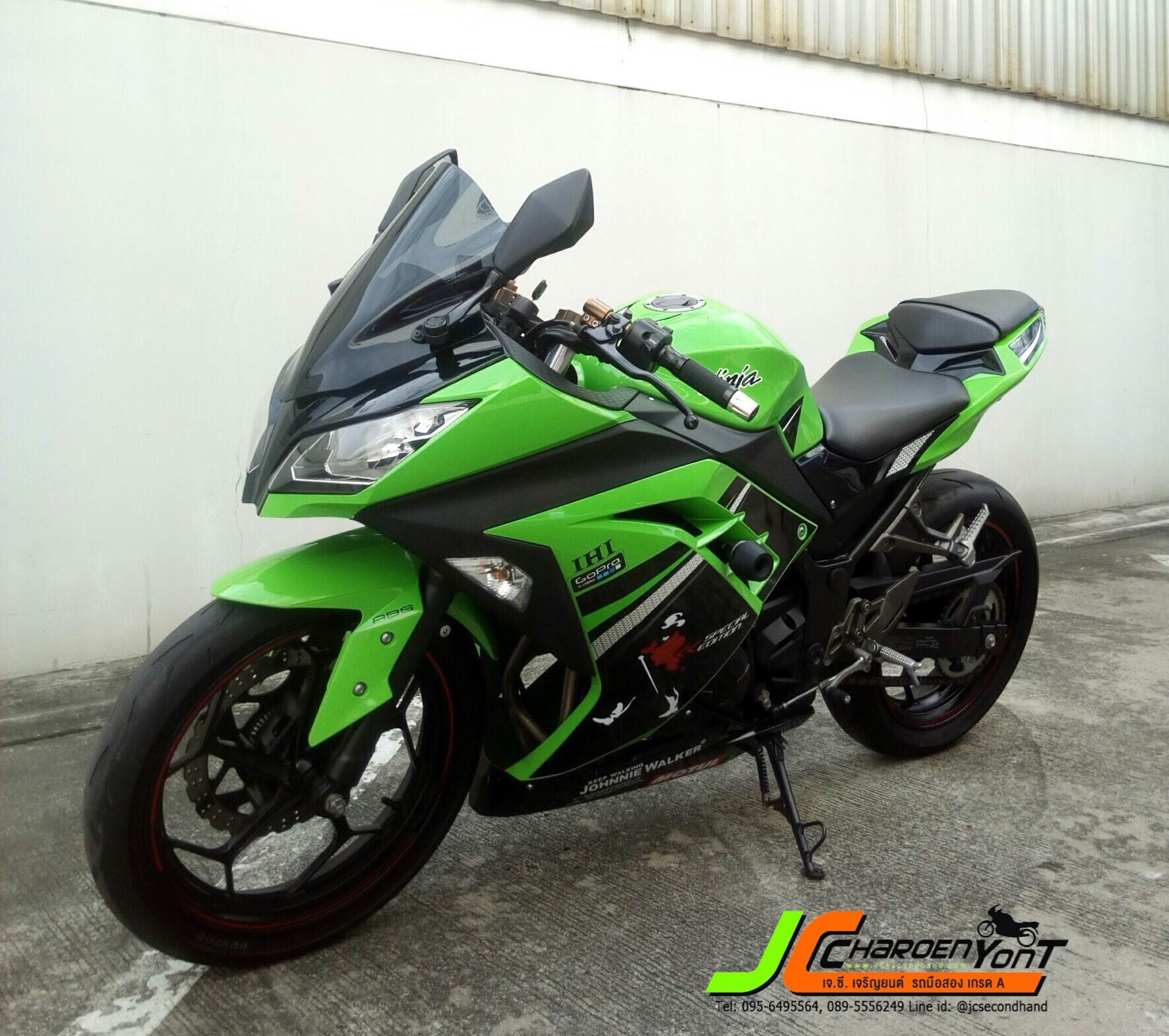 "ดาวน์ 0 บาท" ผ่อนเบาๆ 3,0**/4ปี (ไม่รวมค่าดำเนินการไฟแนนซ์) หล่อๆโดนๆ NINJA300ABS ~Special Edition~ จดปลายปี2014