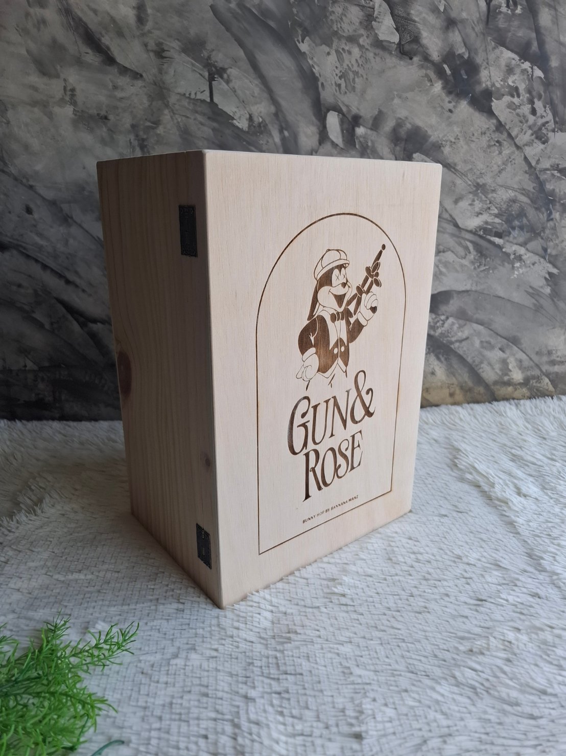 กล่องไม้สนแบบฝาล็อค