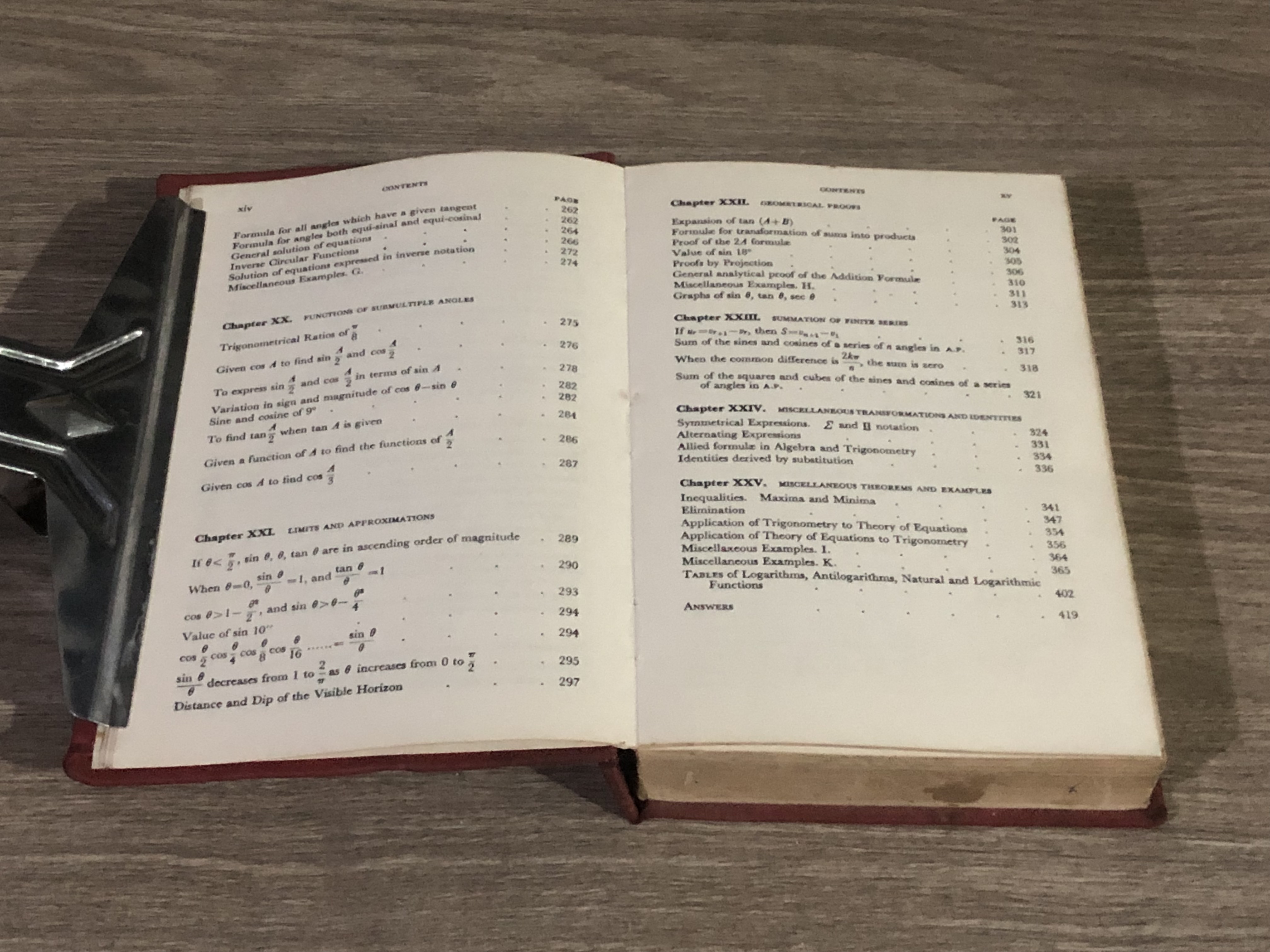 ELEMENTARY TRIGONOMETRY / HALL & KNIGHT