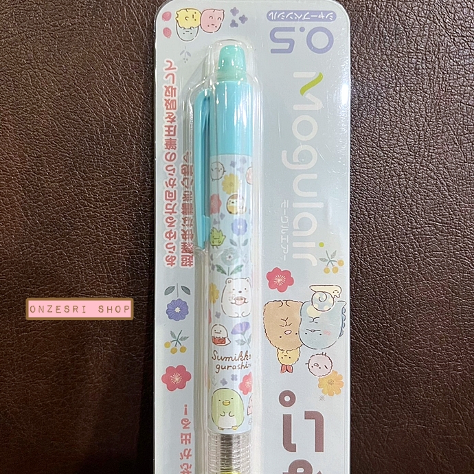 ดินสอกด Mogulair ลาย Sumikko Gurashi - Flower สีฟ้า จุดเด่นคือไส้ไม่หัก