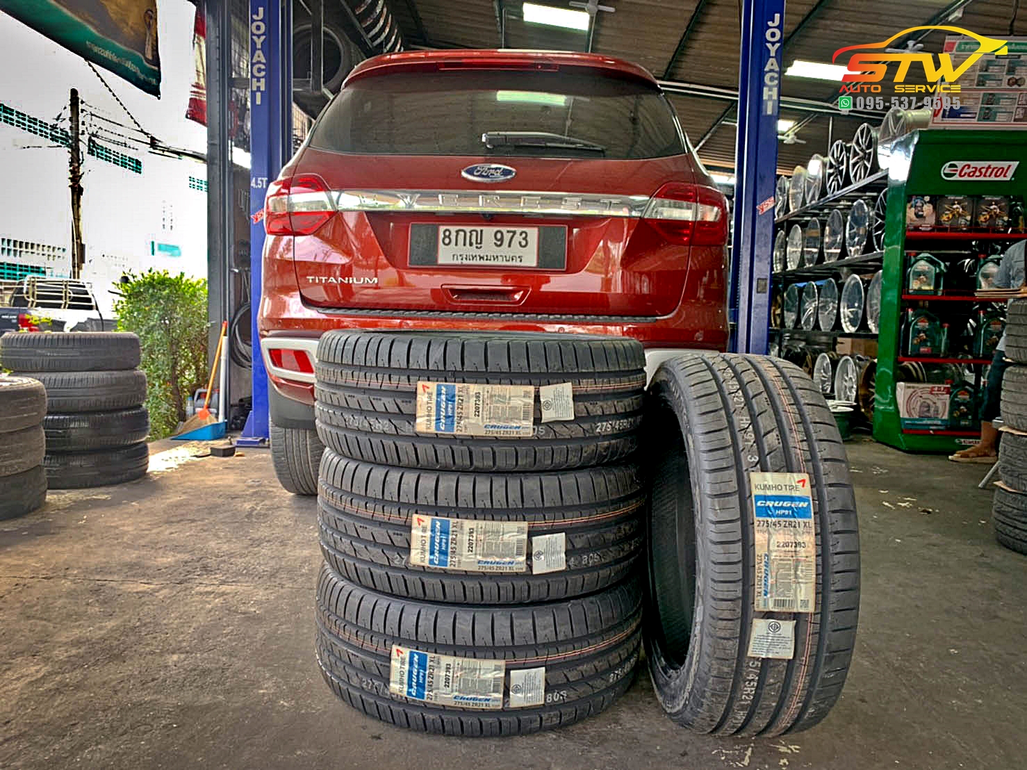 ยางใหม่ KUMHO CRUGEN HP91 275/45R21 110Y