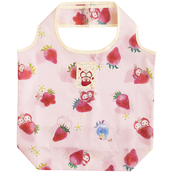 กระเป๋า Sentimental Circus Strawberry Tears Shopping Bag พับได้ ขนาด 14.5 x 20.5 ซม. / กางออก 50.5 x 41 x 13.5 ซม.