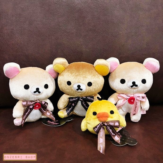 ตุ๊กตา Rilakkuma ตัวเล็กแบบขนเงาวิ้ง มี 5 แบบให้เลือก