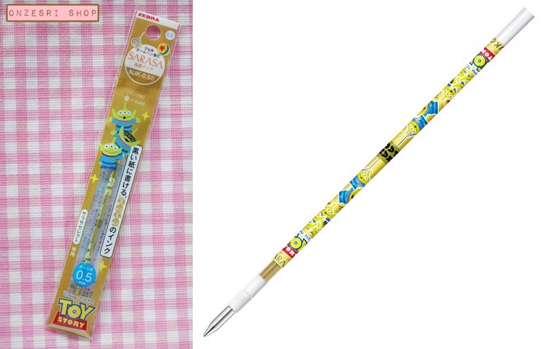 ไส้ปากกา Zebra Sarasa Prefill แบบ Limited จากญี่ปุ่น พิมพ์ลาย Toy Story ที่ไส้ หัว 0.5 มี 10 สีให้เลือก