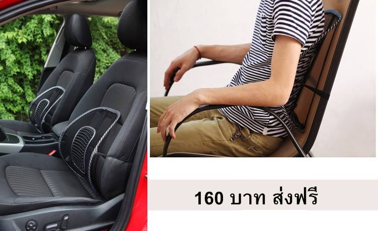 เบาะรองหลัง เบาะรองหลังตาข่าย เบาะตาข่าย