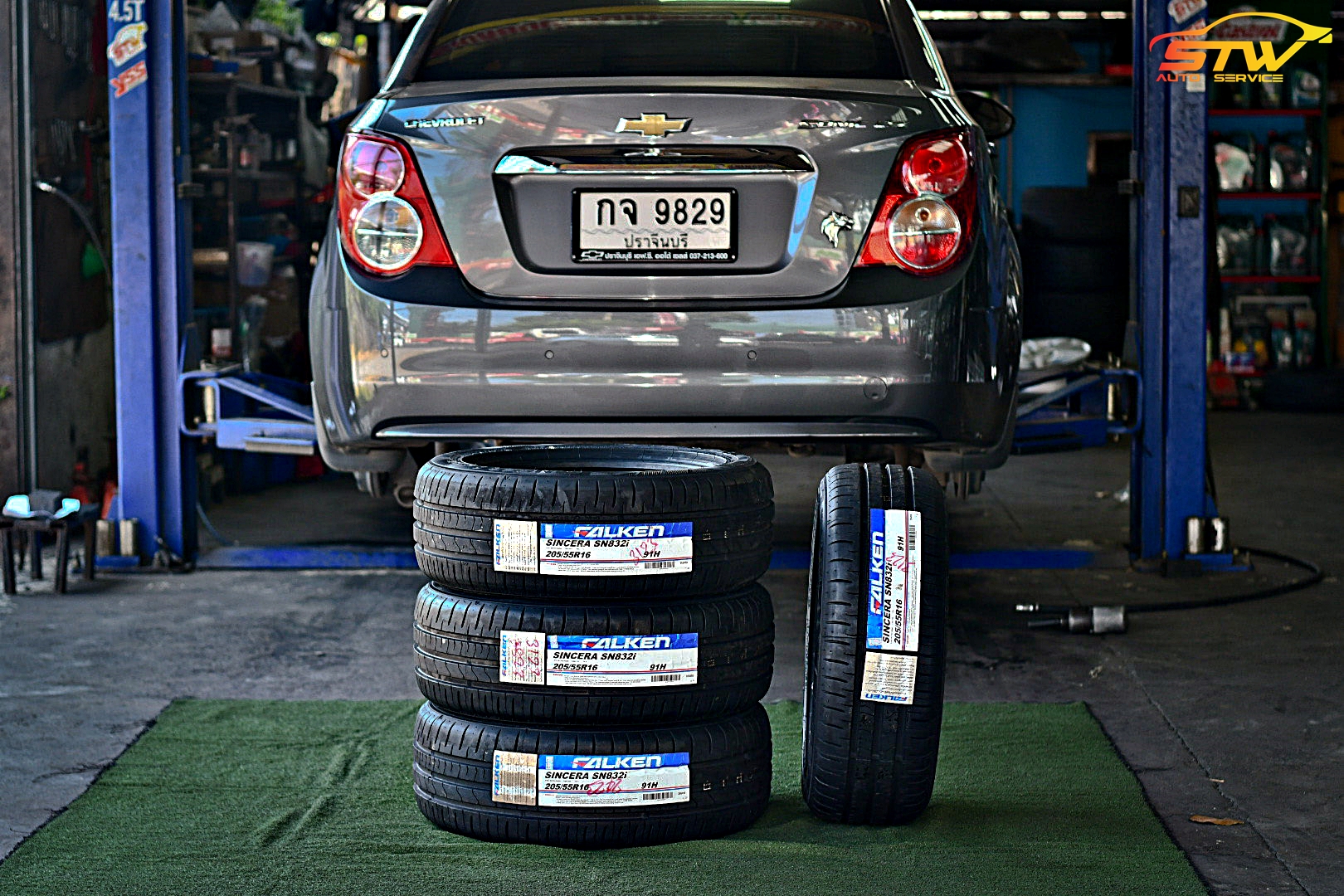 ยาง FALKEN SINCERA SN832i 205/55R16 91H ติดตั้งใส่ CHEV SONIC
