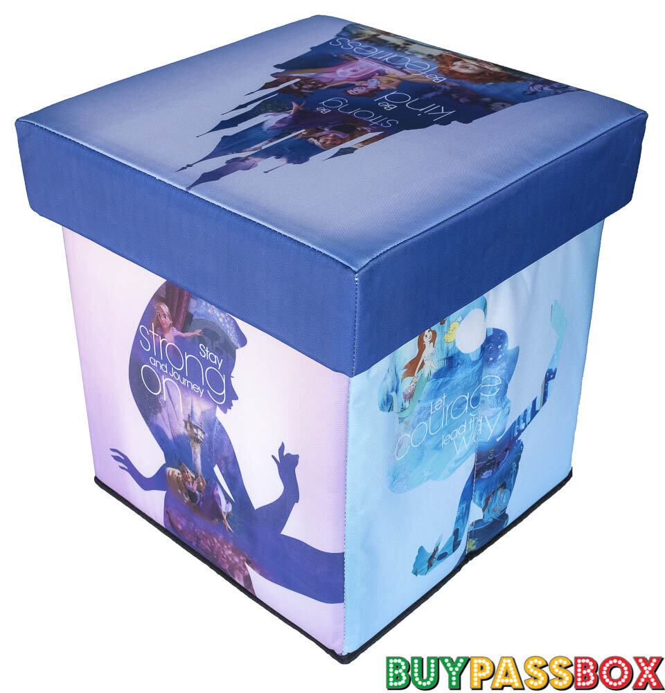 เก้าอี้กล่องเก็บของ 2in1 สตูล Disney Princess