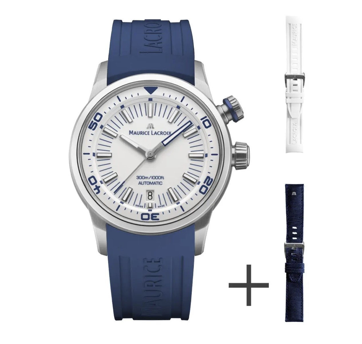 (ประกันศูนย์ไทย) MAURICE LACROIX PONTOS S Diver 42mm White Dial