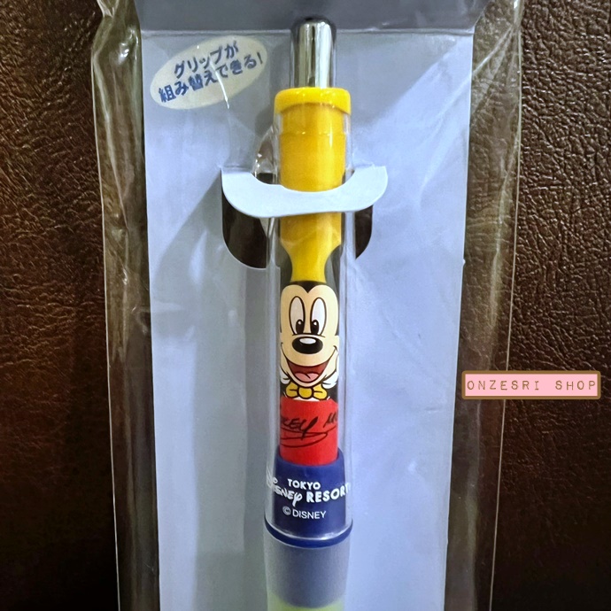 ดินสอกดเขย่าไส้ Dr.Grip PlayBorder ลาย Mickey Mouse สีเหลือง มีขายเฉพาะที่ Tokyo Disney Resort เท่านั้น