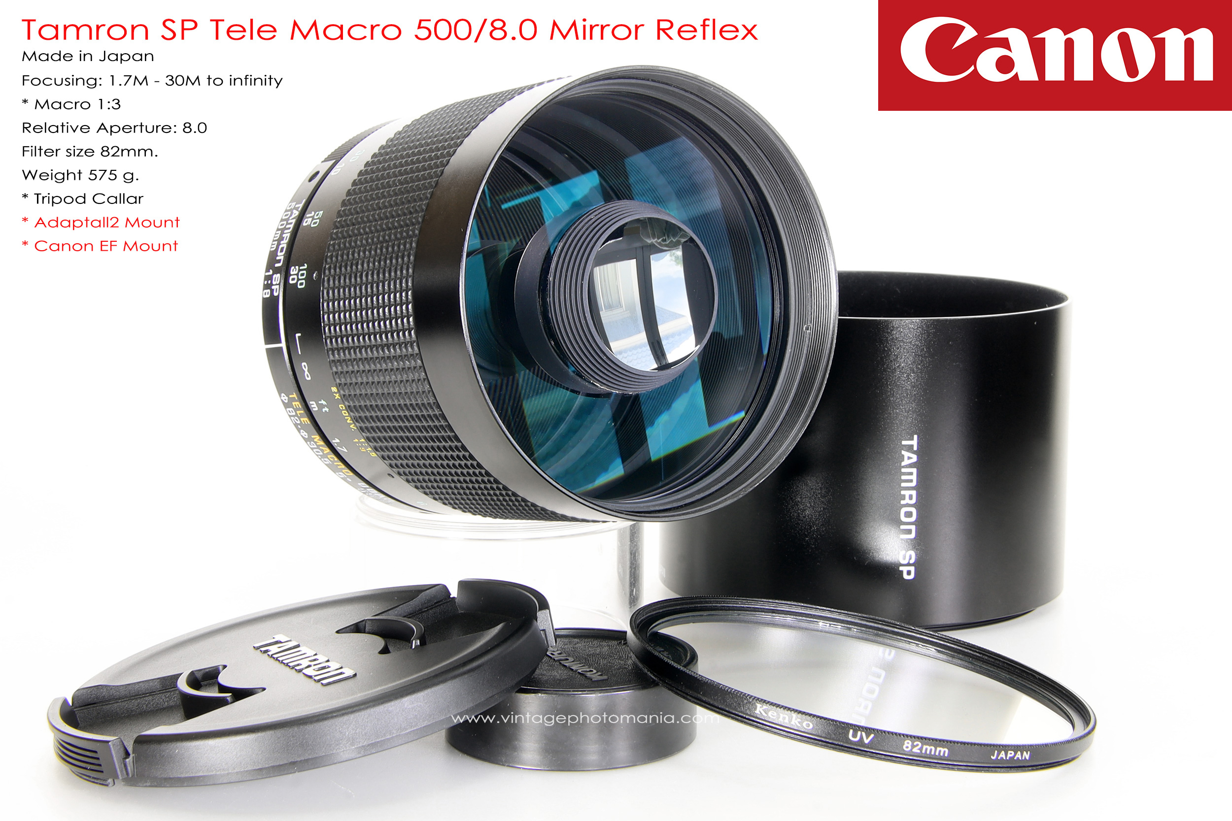 Tamron SP 500/8.0 Mirror Reflex Macro *Canon EF Mount เลนส์ถ่ายไกลสุดๆโบเก้โดนัท