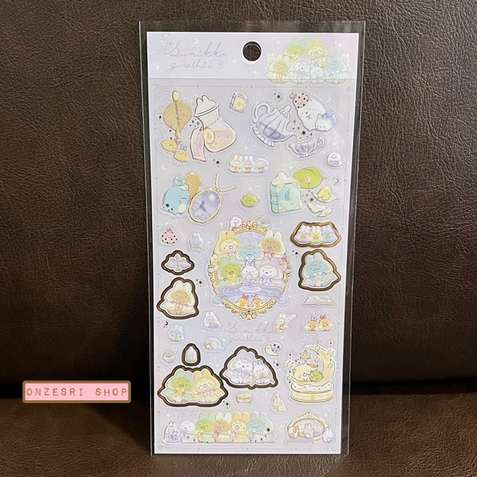 สติกเกอร์ Sumikko Gurashi Sumikko Gurashi Rabbit's Mysterious Charm ขนาด 20 x 9.5 ซม. มี 2 แบบให้เลือก