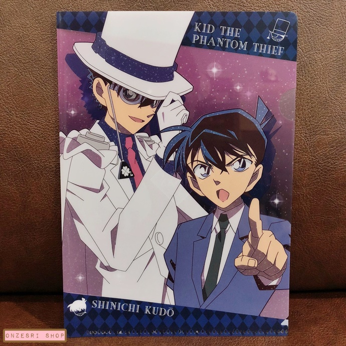 แฟ้มเล็กขนาด A5 ขนาด 14.5 x 20.5 ซม. Detective Conan Mini Clear File 4 ลาย Kid the Phantom Thief & Shinichi Kudo มาพร้อมซองกระดาษใส่ลายเฉพาะ ไม่มีวางจำหน่ายทั่วไปนะคะ ต้องกดตู้ที่ญี่ปุ่นมาค่ะ