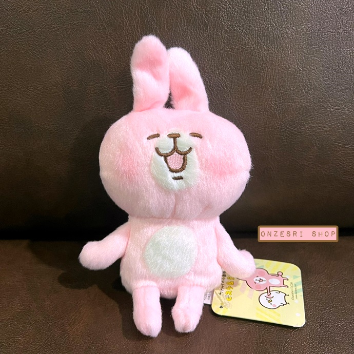 ตุ๊กตา Kanahei's Small Animals แบบตัวกระต่าย Usagi จากญี่ปุ่น ด้านล่างเป็นก้นถ่วง ขนาด 18 x 12 ซม.
