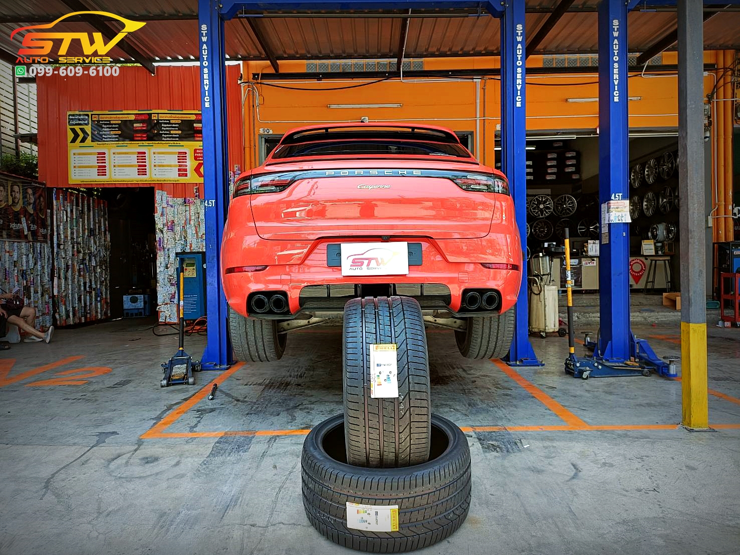 ยาง PIRELLI P ZERO 315/30 ZR22 107Y ติดตั้งใส่ PORSCHE CAYENNE