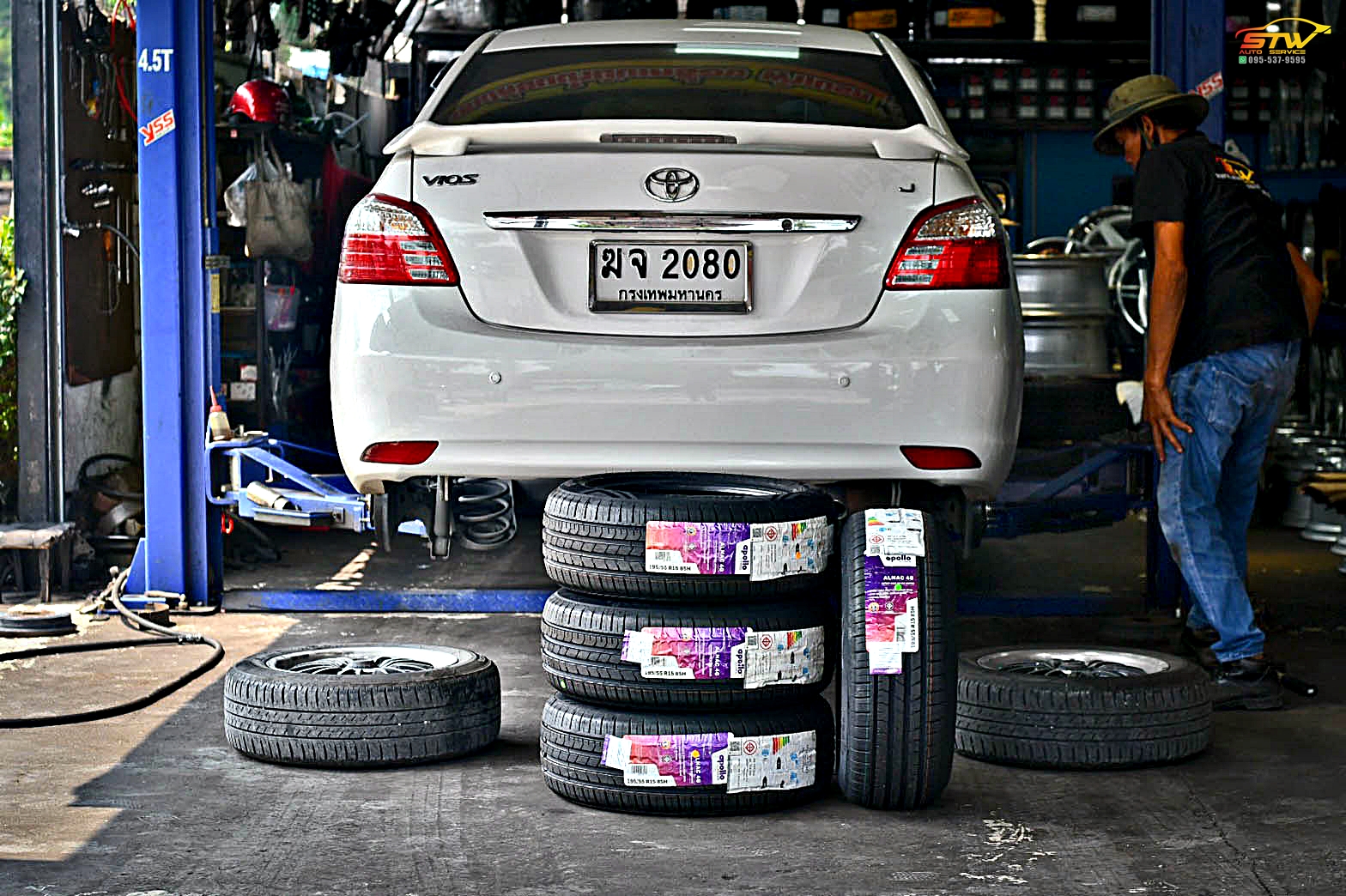 ยางใหม่ APOLLO Alnac 4G 195/55R15 85H