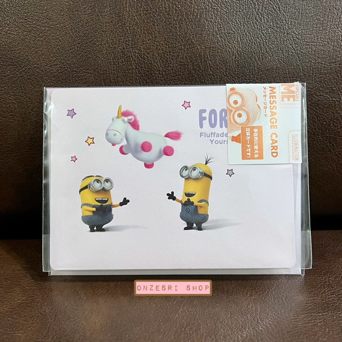 Minion Pop Up Card From Japan การ์ดอวยพรลาย Unicorn ขนาด 14.1 x 10.5 x 0.3 ซม.