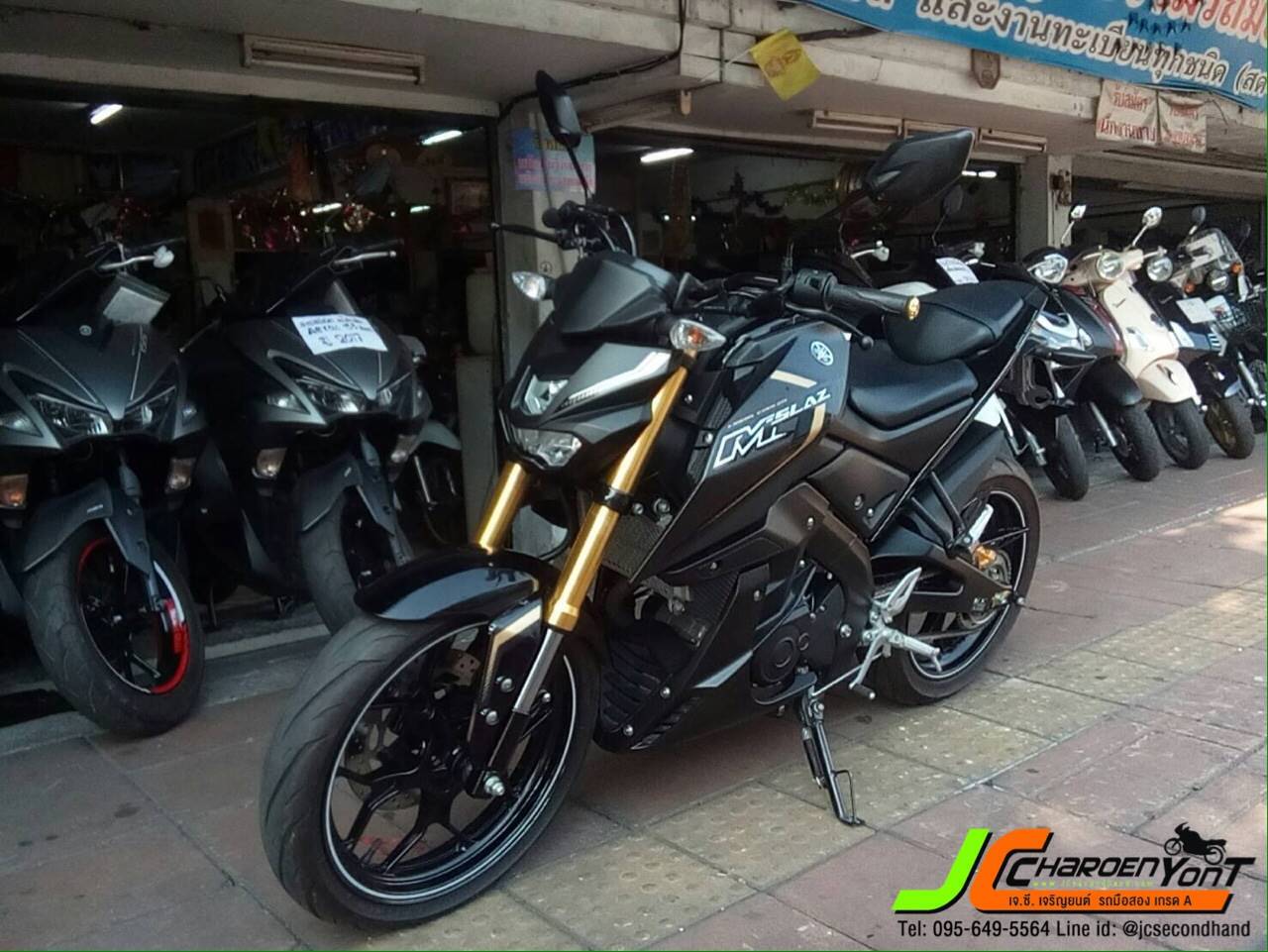 "อุ๊ย(!) นึกว่าป้ายแดง" YAMAHA M-SLAZ150 จดทะเบียนปลายปี59 รถบ้านแท้มือเดียวสายจอด ไมล์1,3XX โลแท้