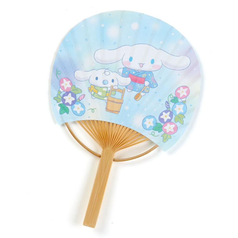Fan Card from Sanrio Japan พัดกระดาษลาย Cinnamoroll พร้อมซอง มีกระดาษโน้ต สามารถเขียนข้อความได้ ขนาด 17 x 11.5 ซม.