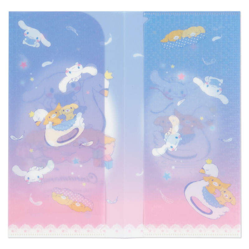 Sanrio Ticket Holder / Mask Holder แบบ Cinnamoroll ขนาด 12 x 23 ซม. เป็นแบบ Hologram วิ้ง ๆ เป็นแฟ้มเล็กแบบยาว สามารถนำไปใส่ใบเสร็จ เอกสาร ตั๋ว หรือไว้เก็บหน้ากากอนามัยได้ค่ะ