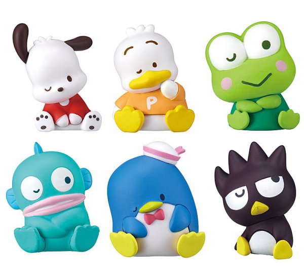 Sanrio Kata Zun Fig. Hapidanbui Mix ! เป็นฟิกเกอร์น่ารัก ตัวใหญ่ตั้งได้ แบบน้องหลับตาข้างเดียว สูงประมาณ 5 ซม. มี 6 แบบให้เลือก
