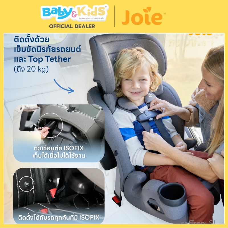Joie Saffron SI 4-in-1 คาร์ซีท คาร์ซีทเด็ก ประกันศูนย์ไทย สี SHALE