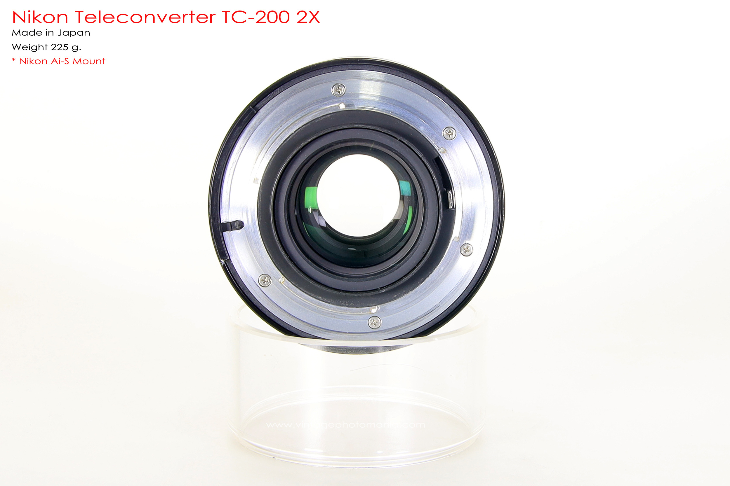 Nikon TC-200 Teleconvertor 2X *Nikon Ai-S Mount สำหรับเลนส์ Nikon Ai-S Lens