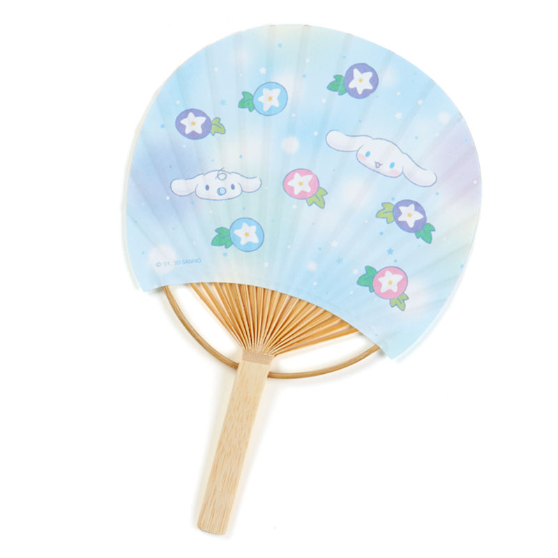 Fan Card from Sanrio Japan พัดกระดาษลาย Cinnamoroll พร้อมซอง มีกระดาษโน้ต สามารถเขียนข้อความได้ ขนาด 17 x 11.5 ซม.