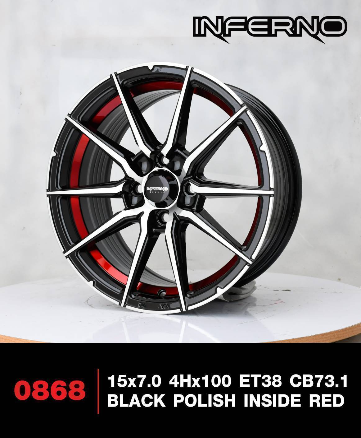 ล้อแม็กซ์ INFERNO 0868 ขอบ15นิ้ว ราคาพิเศษ
