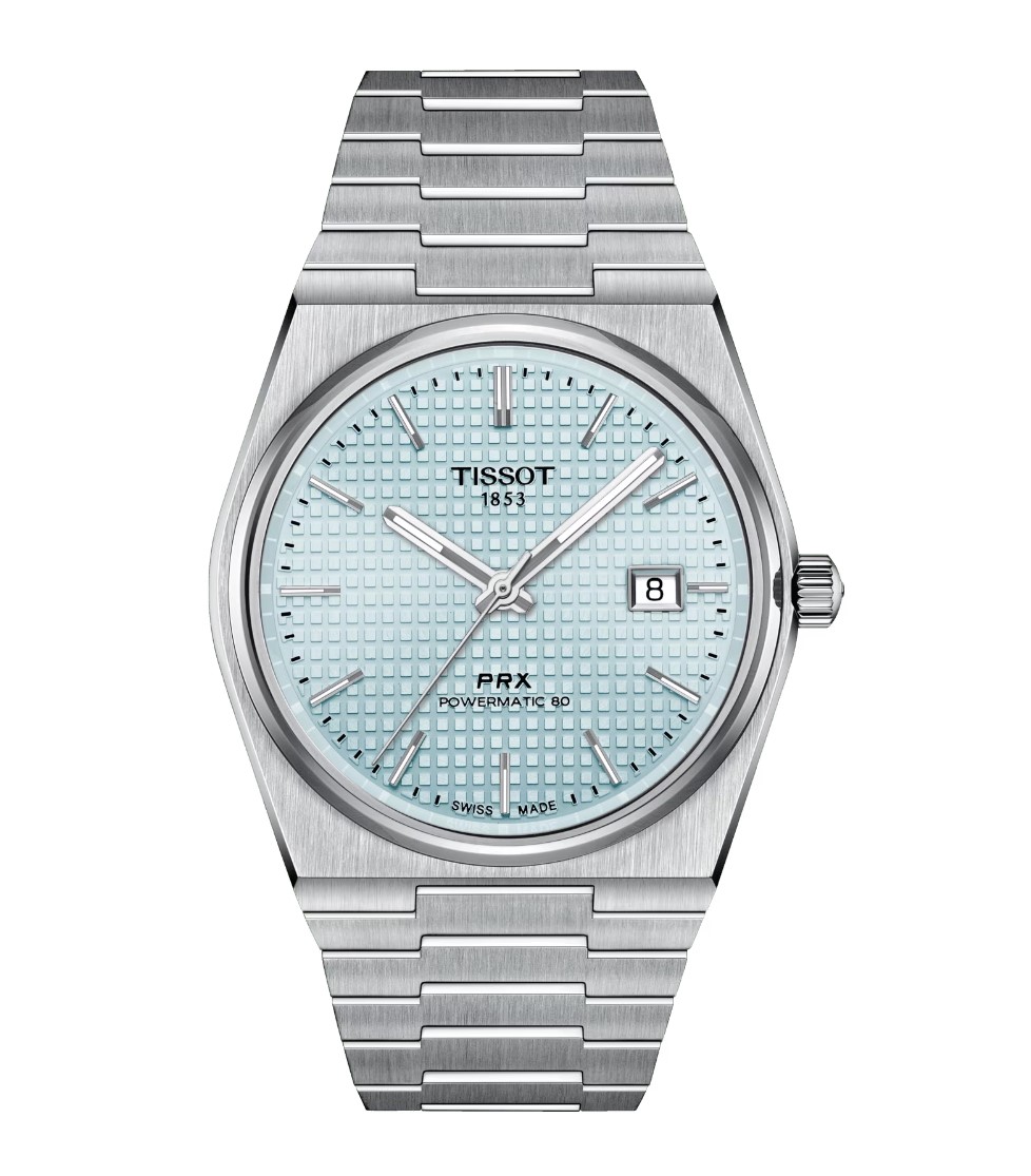 (ประกันศูนย์ไทย 2 ปี) TISSOT PRX POWERMATIC 80 Ice-Blue รุ่น T137.407.11.351.00