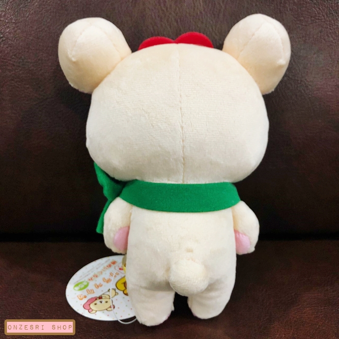 ตุ๊กตา Korilakkuma Tsubaki (Limited) แบบมีดอกสึบากิประดับ ขนาด 17 x 12 ซม.