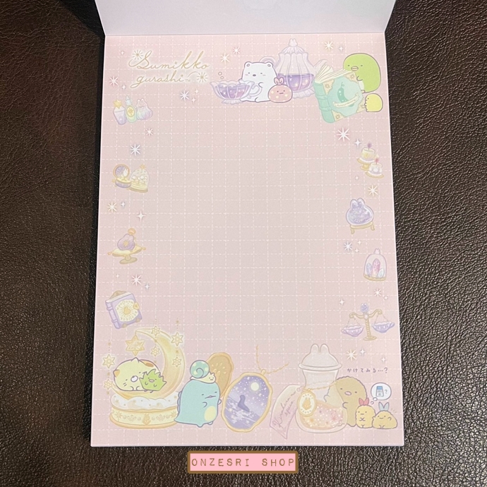 สมุดฉีก Sumikko Gurashi Sumikko Gurashi Rabbit's Mysterious Charm สีชมพู ขนาด 14.8 x 10.5 ซม. มี 4 ลาย รวม 100 แผ่น