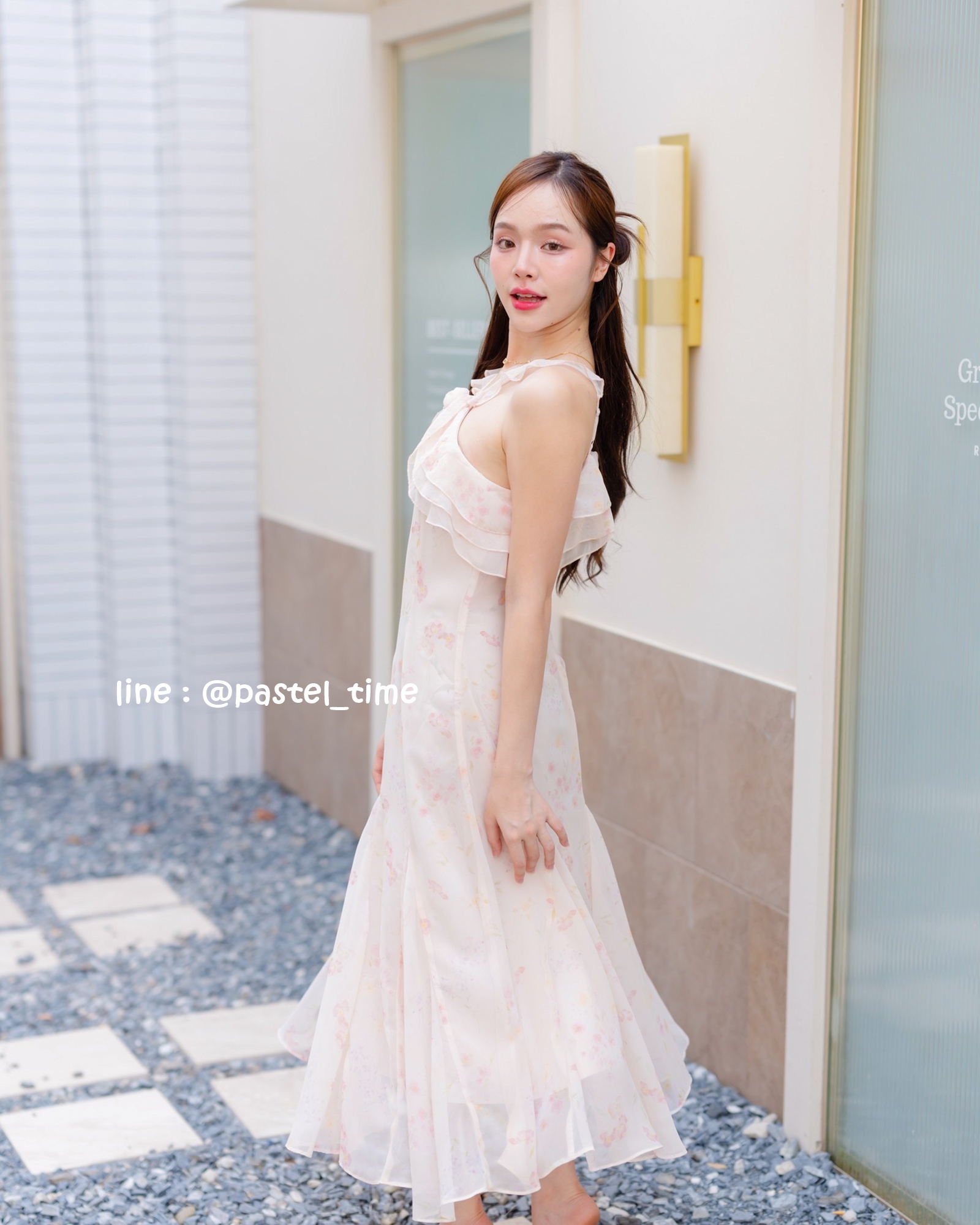 Rosy Vest Maxi Dress