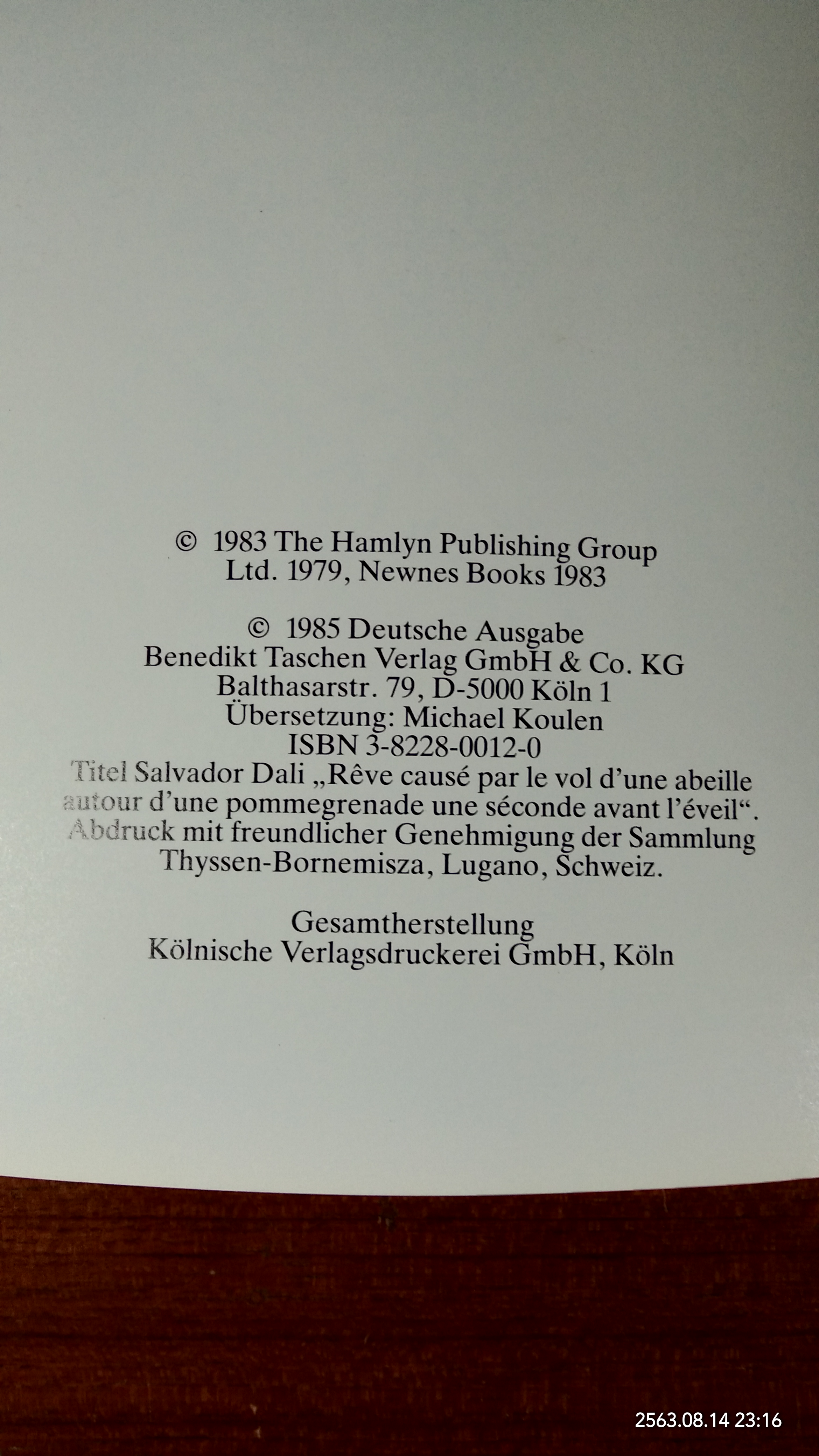 DALI CONROY MADDOX / TASCHEN