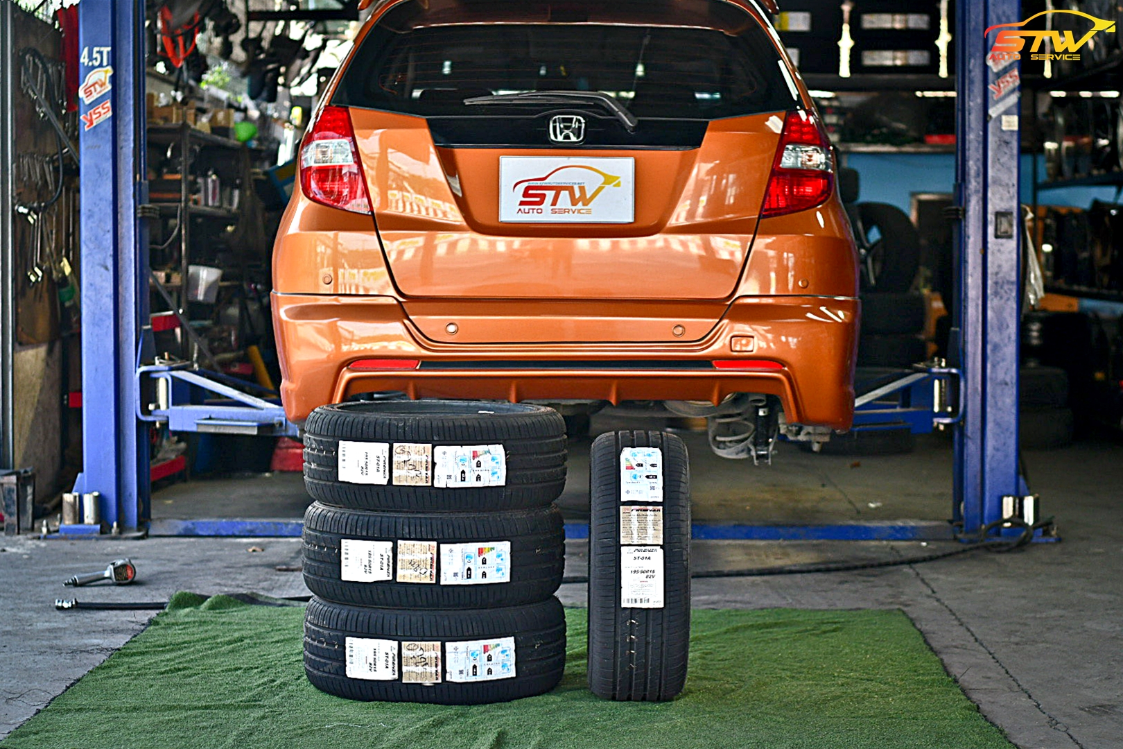 ยาง FIRENZA ST-01A 195/50R15 82V ติดตั้งใส่ HONDA JAZZ GE